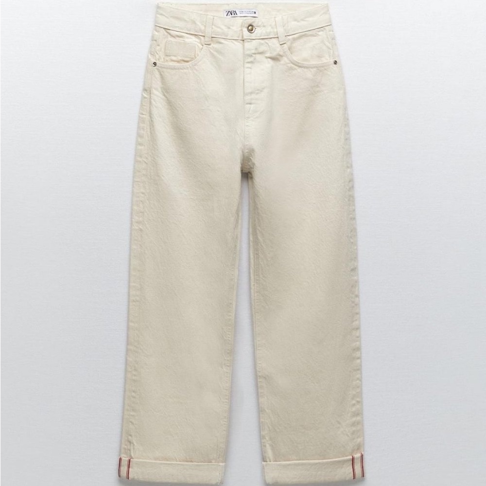 ZARA MUJER JEANS Z1975 LOOSE FIT STRAIGHT Crudo | 0108/222 | JEANS sz 4